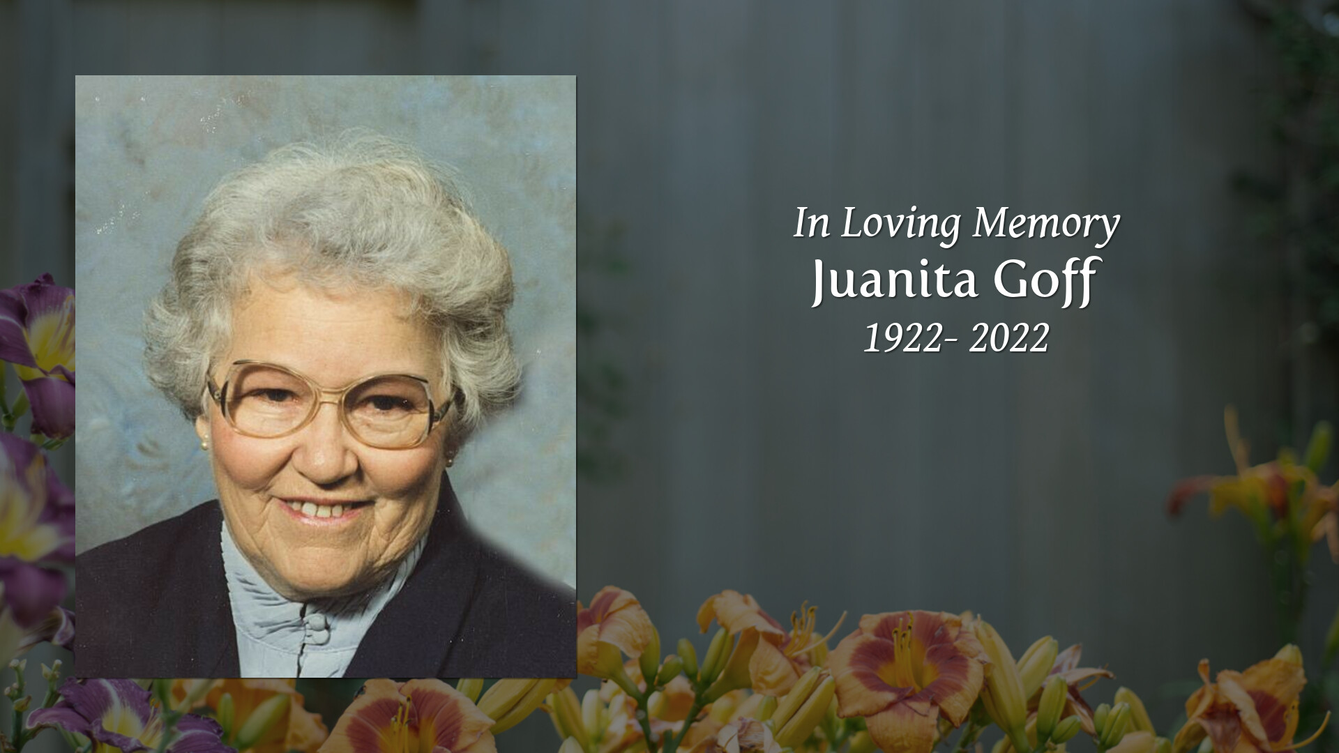 Juanita Goff Tribute Video