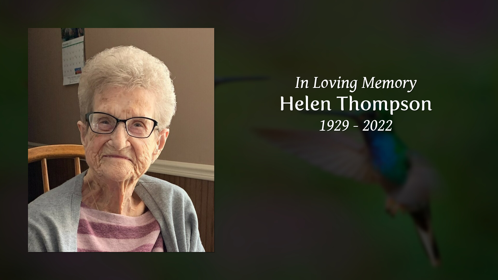 Helen Thompson Tribute Video