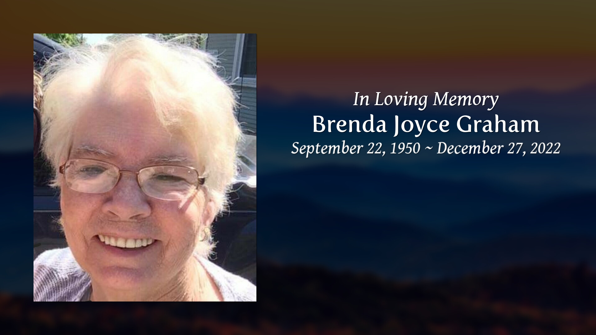 Brenda Joyce Graham Tribute Video