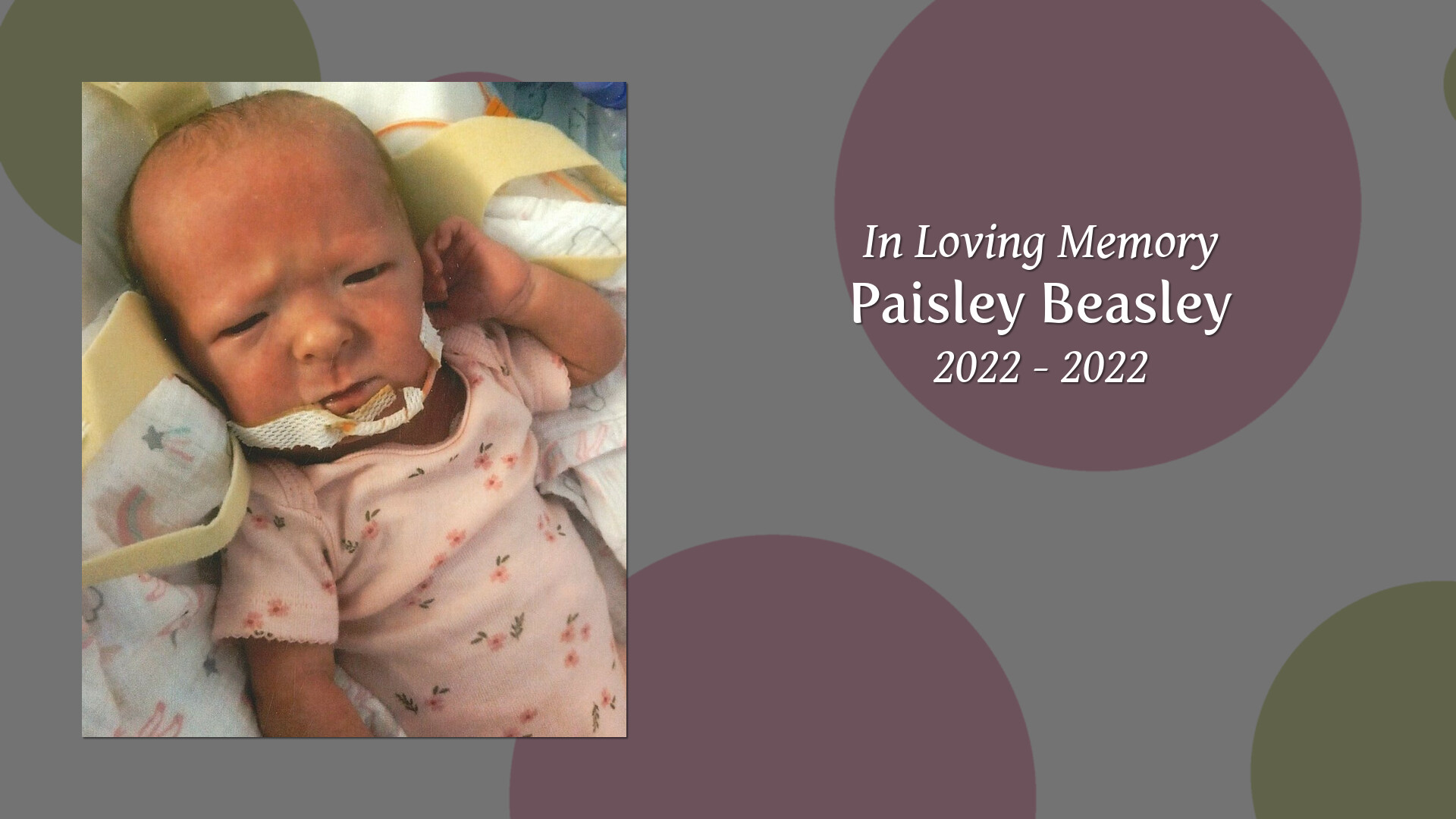 Paisley Beasley Tribute Video