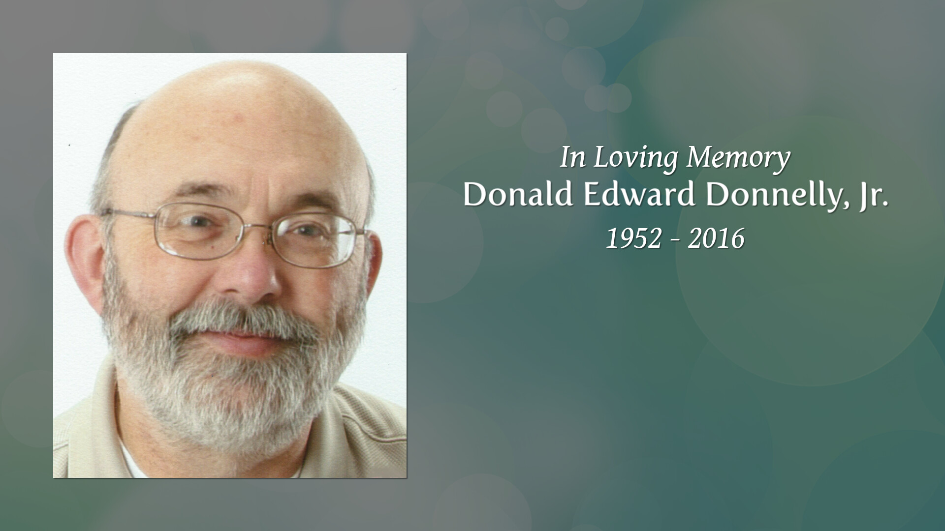 Donald Edward Donnelly, Jr. Tribute Video