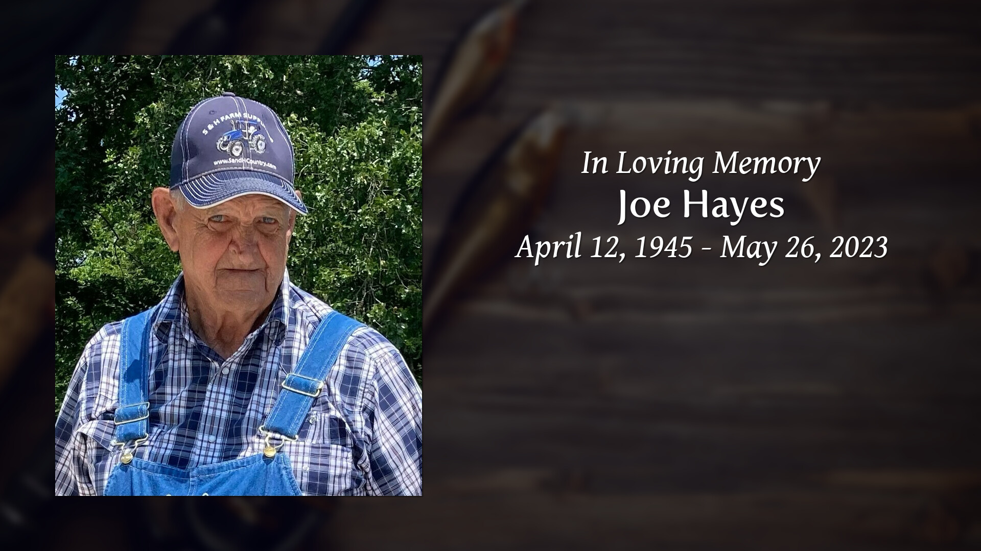 Joe Hayes Tribute Video