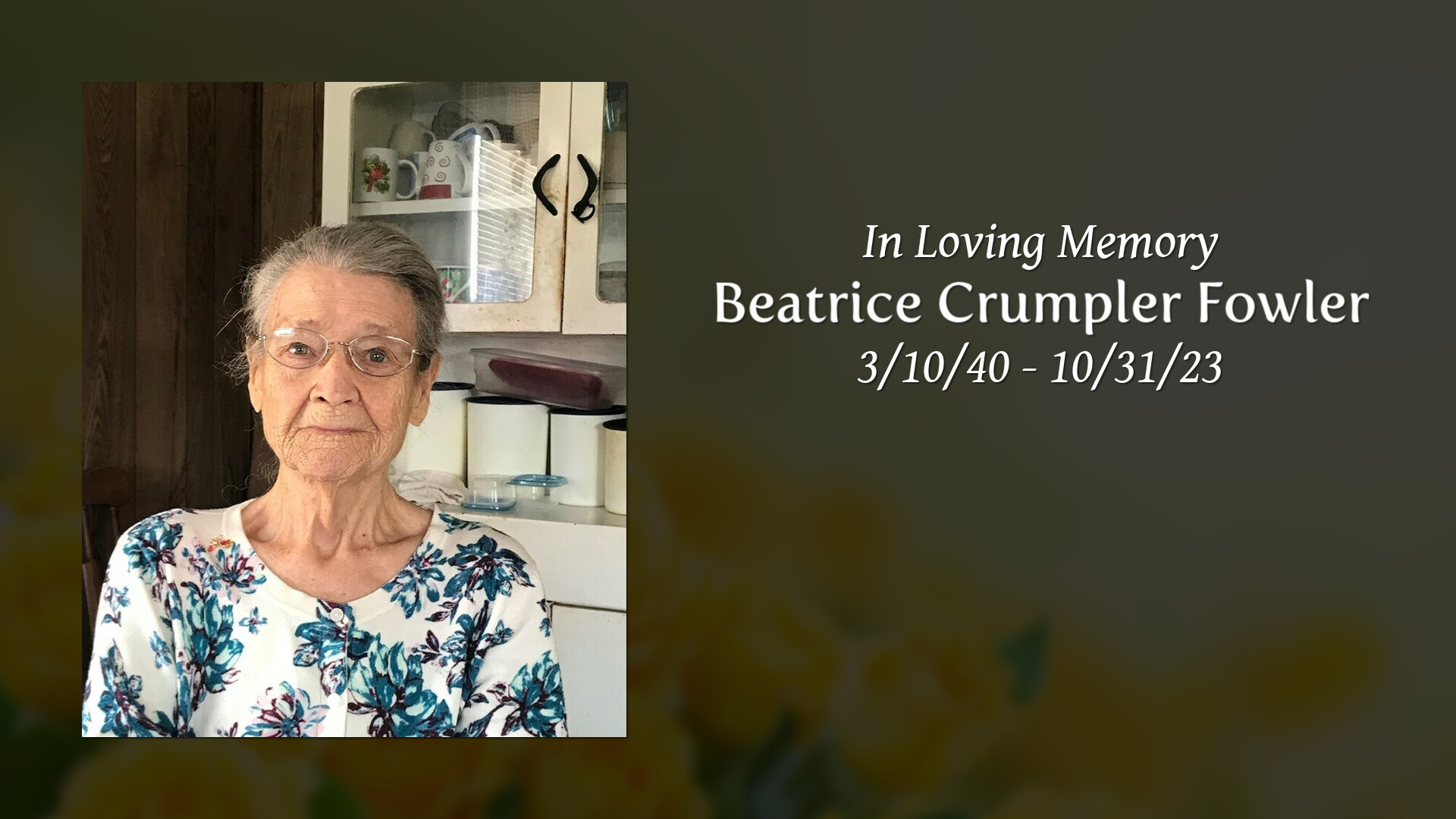Beatrice Crumpler Fowler Tribute Video