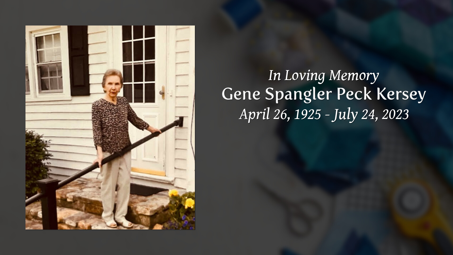 Gene Spangler Peck Kersey Tribute Video