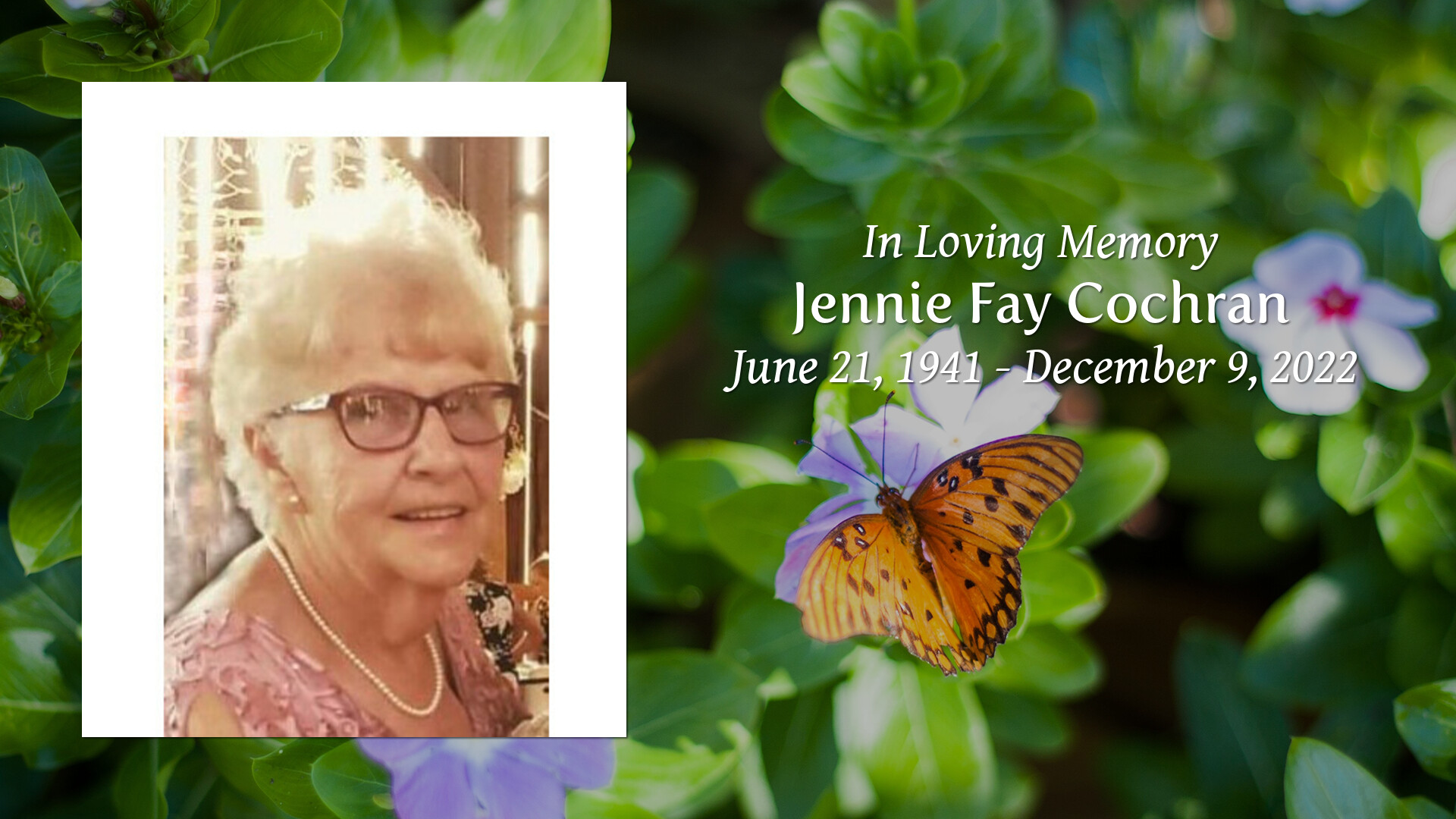 Jennie Fay Cochran Tribute Video
