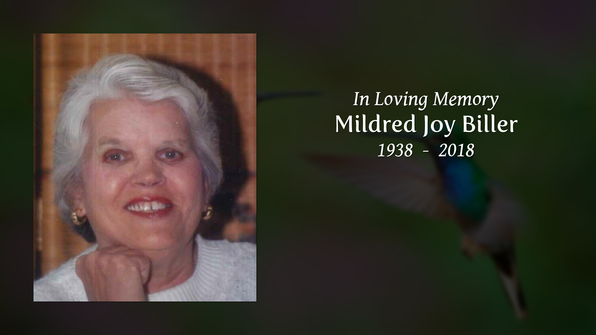 Mildred Joy Biller Tribute Video