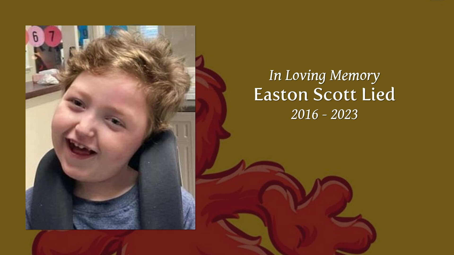 Easton Scott Lied Tribute Video