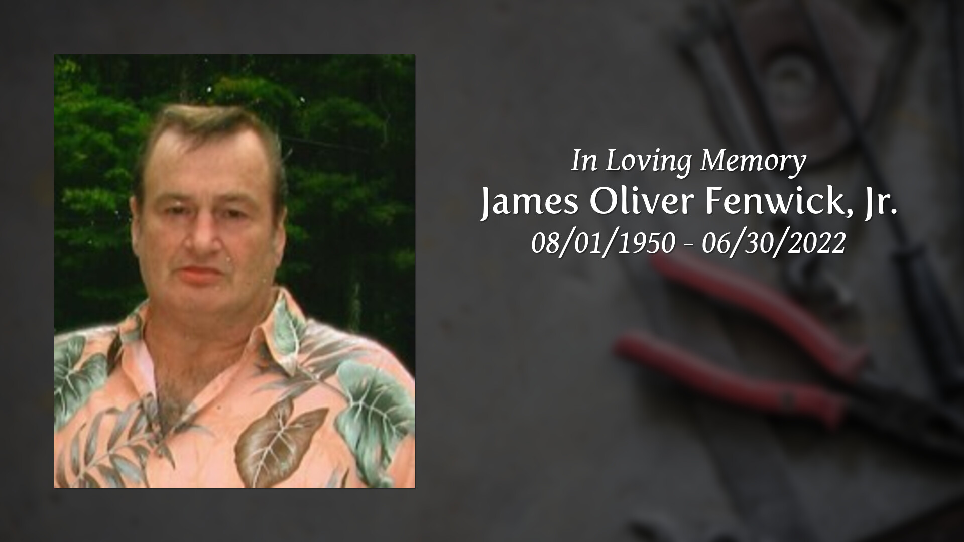 James Oliver Fenwick, Jr. Tribute Video