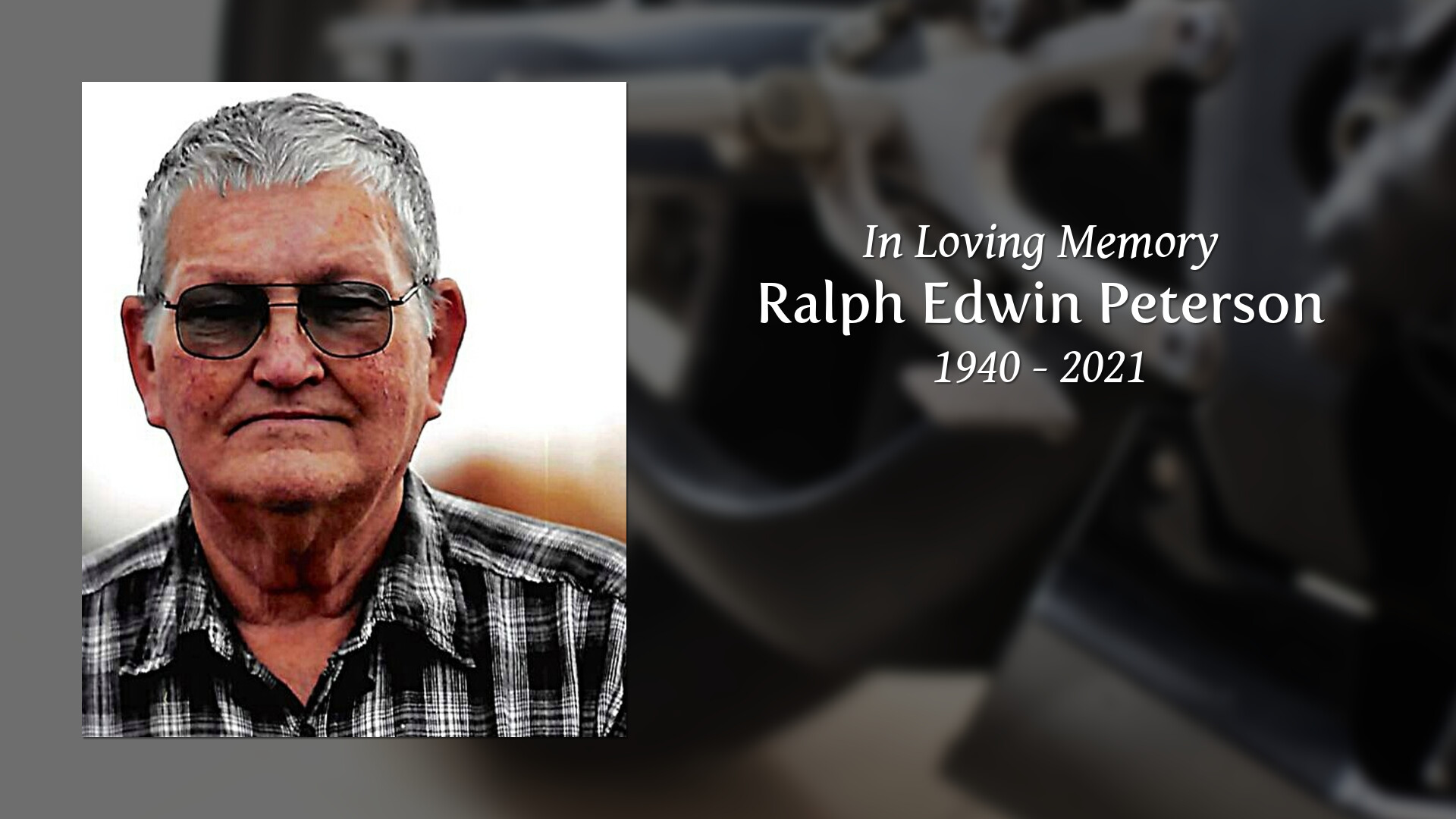 Ralph Edwin Peterson Tribute Video