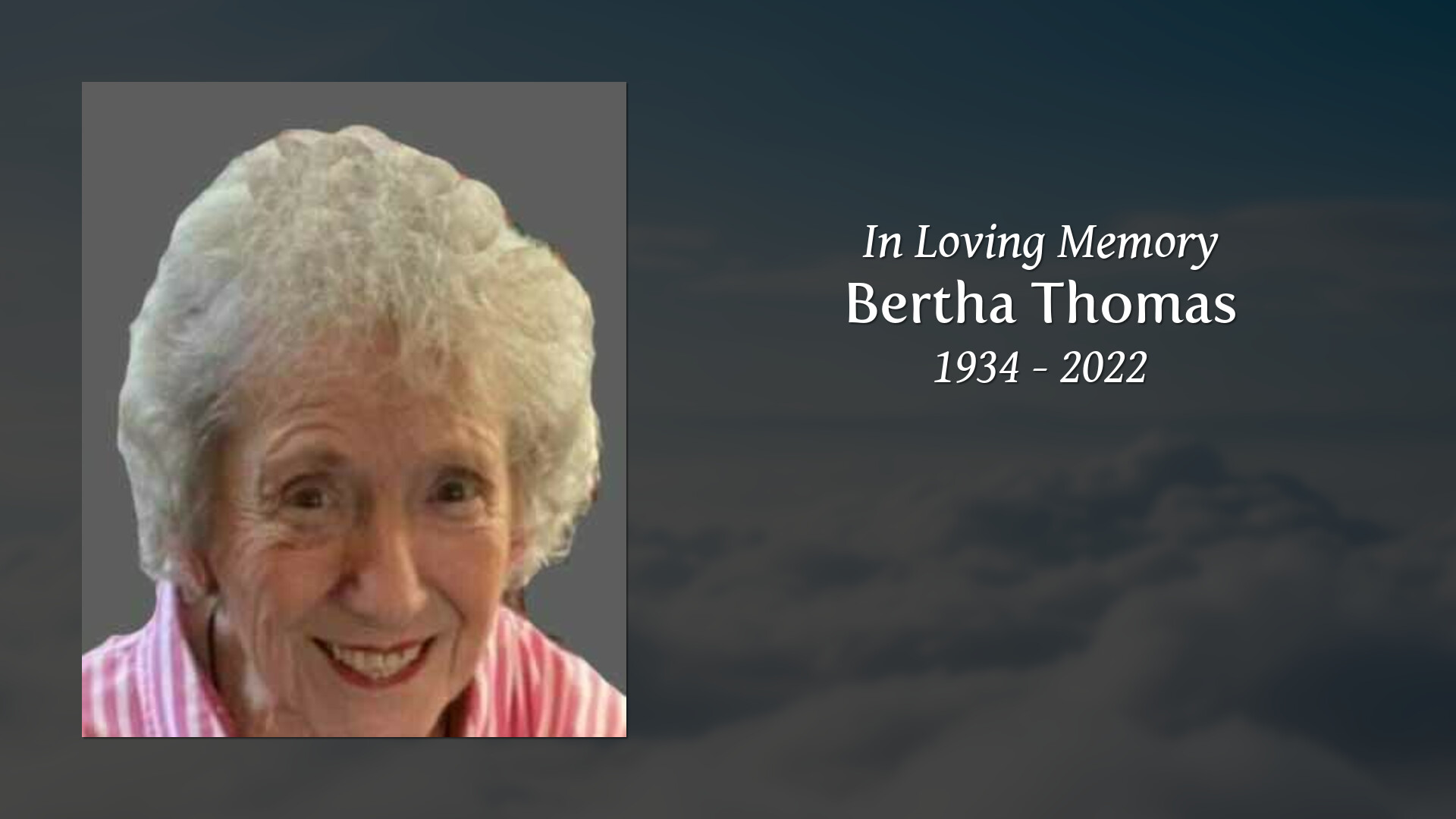 Bertha Thomas Tribute Video