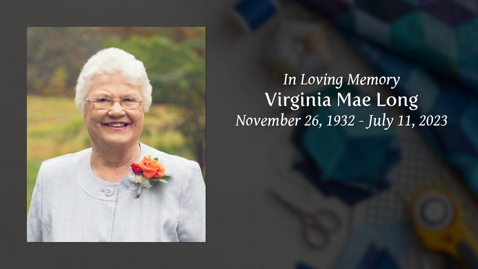 Virginia Mae Long Tribute Video