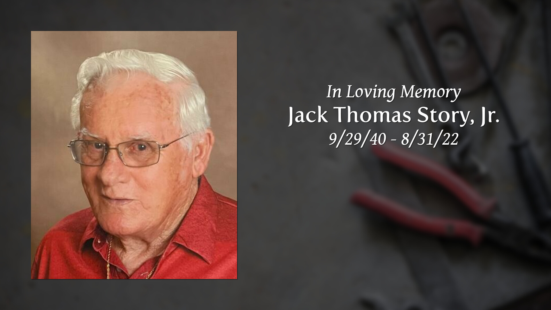 Jack Thomas Story, Jr. Tribute Video