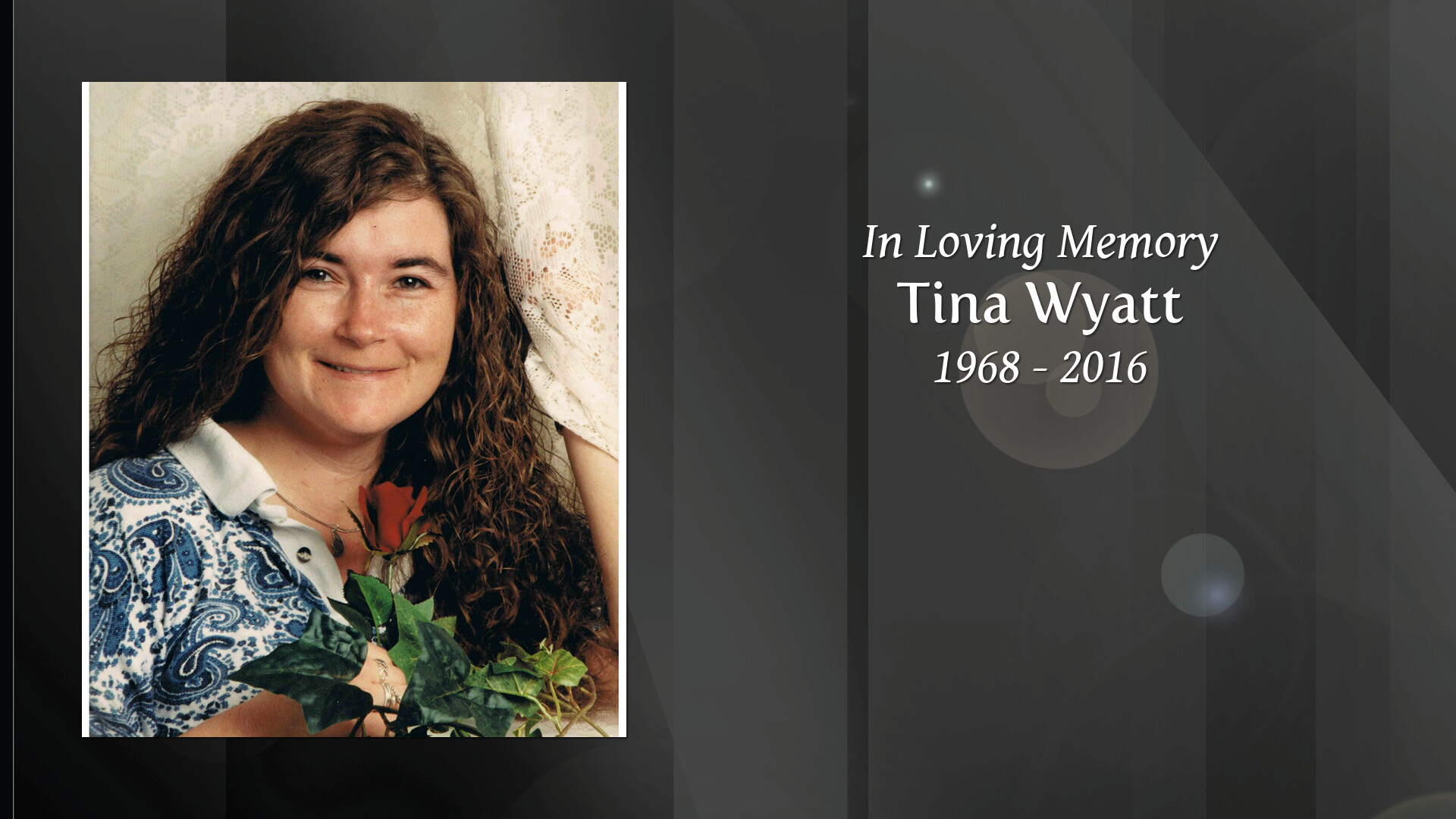 Tina Wyatt Tribute Video