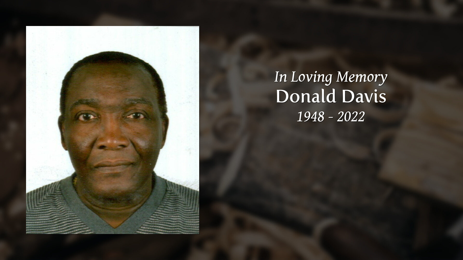 Donald Davis Tribute Video