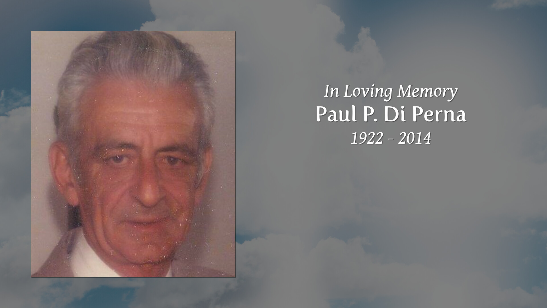 Paul P. Di Perna - Tribute Video