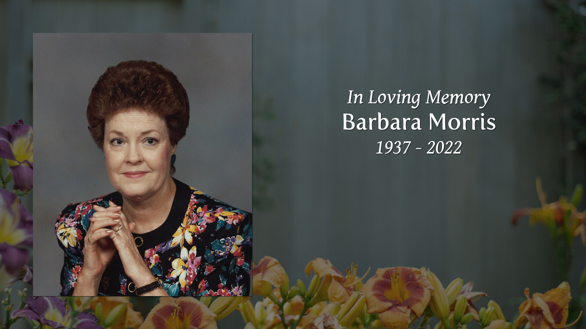 Barbara Morris Tribute Video