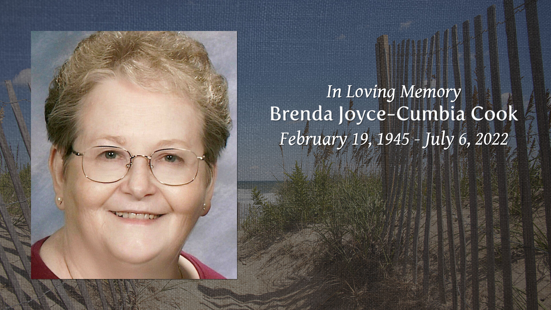 Brenda JoyceCumbia Cook Tribute Video