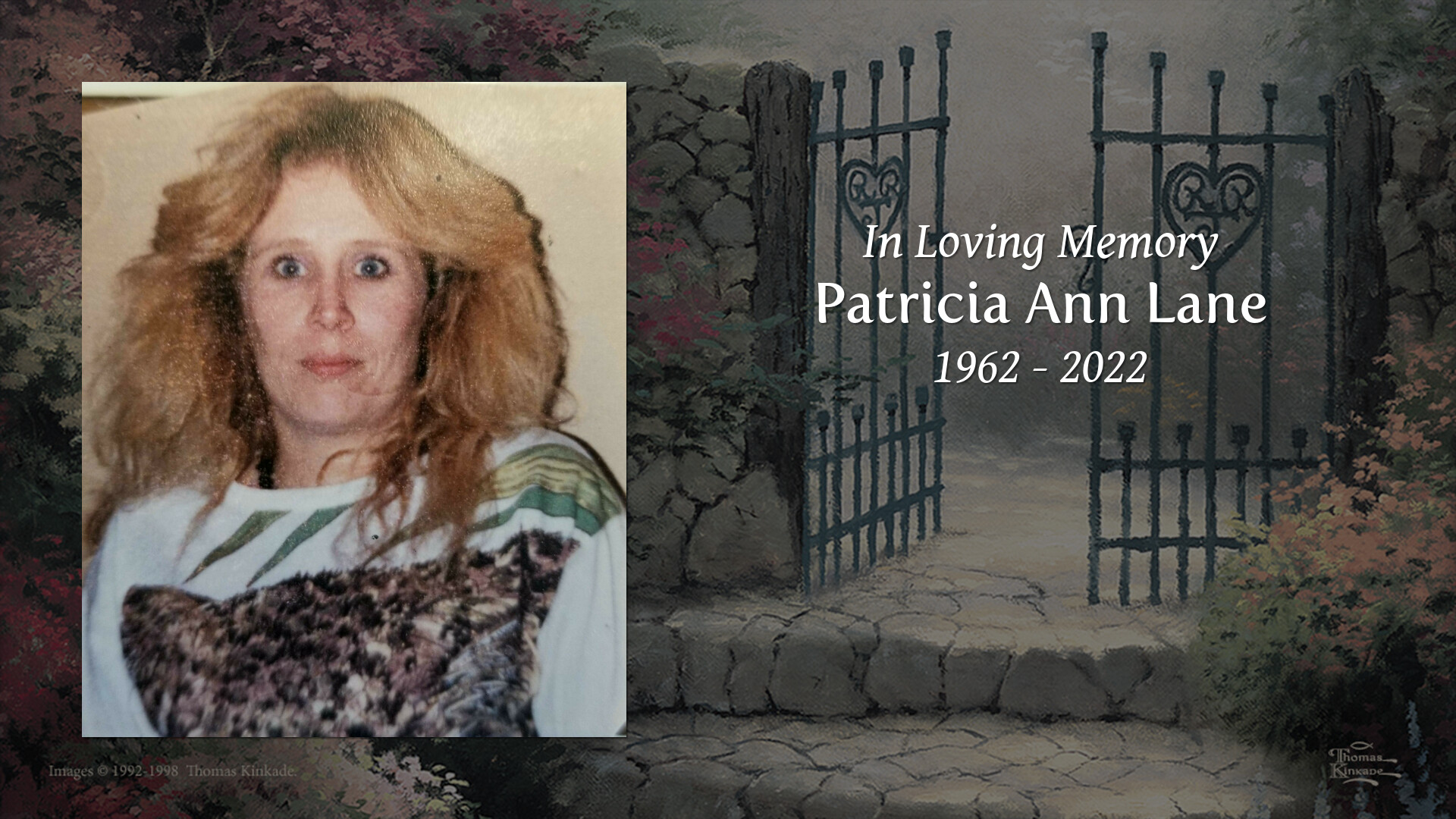 Patricia Ann Lane Tribute Video