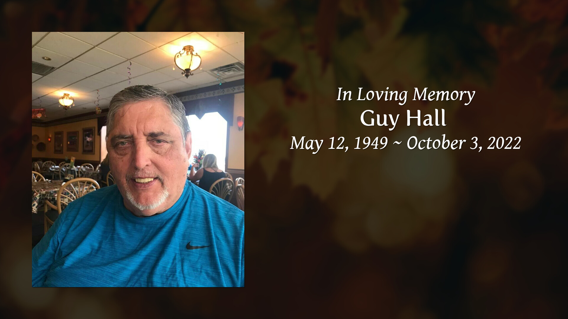 Guy Hall Tribute Video