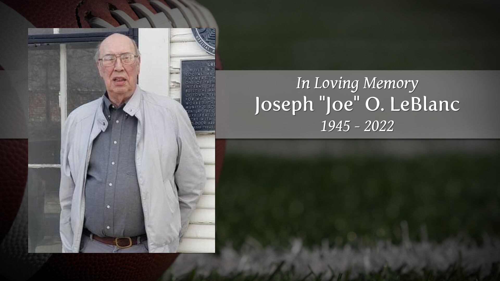 Joseph "Joe" O. LeBlanc Tribute Video